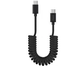 Кабель USB Type-C - USB Type-C Deppa (72327) 3A (черный) 1,5м (витой)