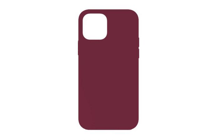 Чехол для iPhone 14 (6,1) Silicone Case Soft Touch (спелый гранат)