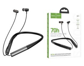 Наушники вакуумные беспроводные HOCO ES71 Platinum neck-mounted earphones headset Bluetooth (черный)