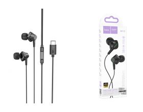 Наушники вакуумные проводные HOCO M113 Landy universal digital earphones with microphone штекер Type-C (черный)