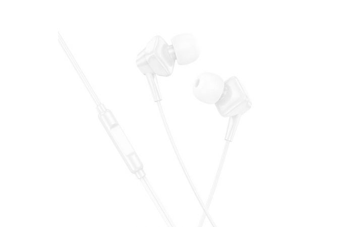 Наушники вакуумные проводные HOCO M113 Landy universal digital earphones with microphone штекер Type-C (белый)