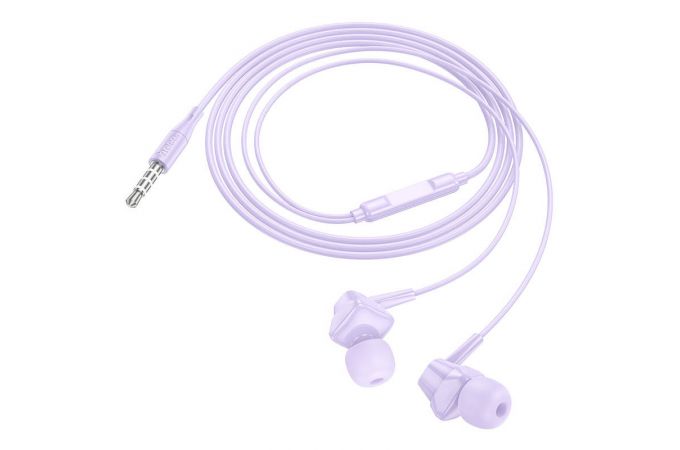 Наушники вакуумные проводные HOCO M113 Landy universal earphones with microphone (черный)