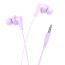 Наушники вакуумные проводные HOCO M114 Jia universal earphones with microphone (фиолетовый)