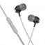 Наушники вакуумные проводные HOCO M122 Power metal universal earphones with microphone (серый)