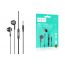 Наушники вакуумные проводные HOCO M123 Glory universal earphones with microphone (черный)