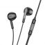 Наушники вакуумные проводные HOCO M123 Glory universal earphones with microphone (черный)