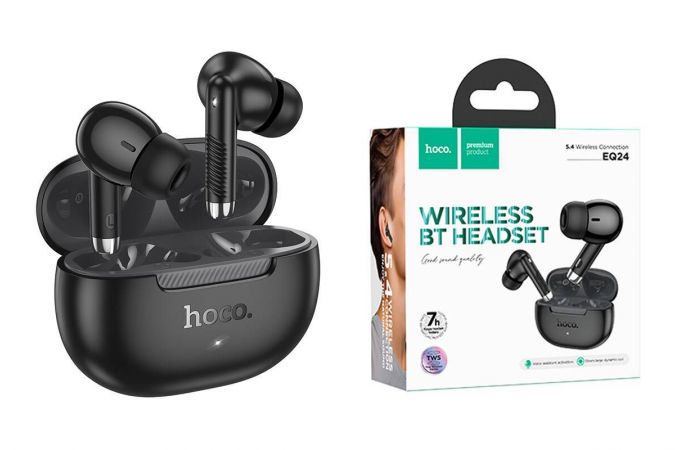 Наушники вакуумные беспроводные HOCO EQ24 wireless BT headset (черный)