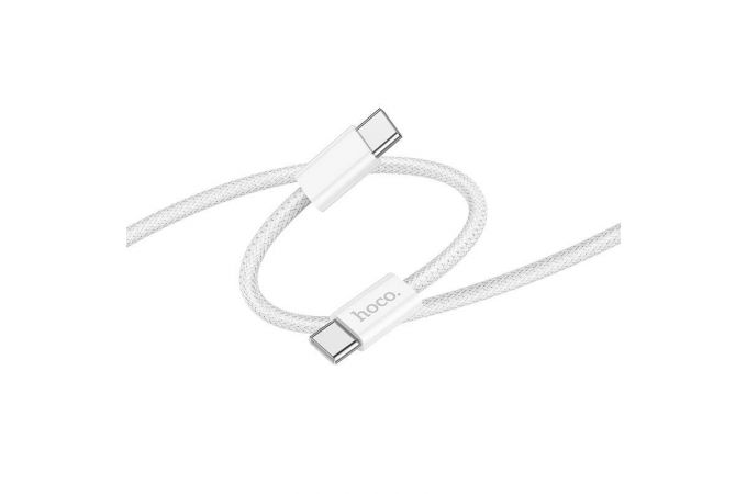 Кабель USB Type-C - USB Type-C HOCO X105 (белый) 1м