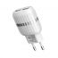 Сетевое зарядное устройство 2USB + кабель Lightning BOROFONE BA24A Vigor 2400mAh (белый)