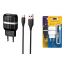 Сетевое зарядное устройство 2USB + кабель Type-C BOROFONE BA24A Vigor (черный)