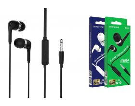 Наушники вакуумные проводные BOROFONE BM39 Refined chat universal earphones (черный)