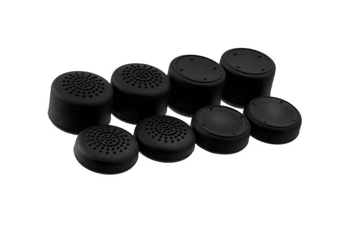 Резиновые накладки на стики для джойстика Sony ps4/ Xbox One (черные, комплект 8 шт)