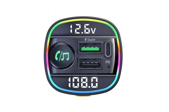 FM-Модулятор TDS TS-CAF20 RGB (Bluetooth)