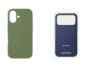 Чехол для iPhone 17 (6,3) Silicone Case Soft Touch MagSafe (светло зеленый мох)