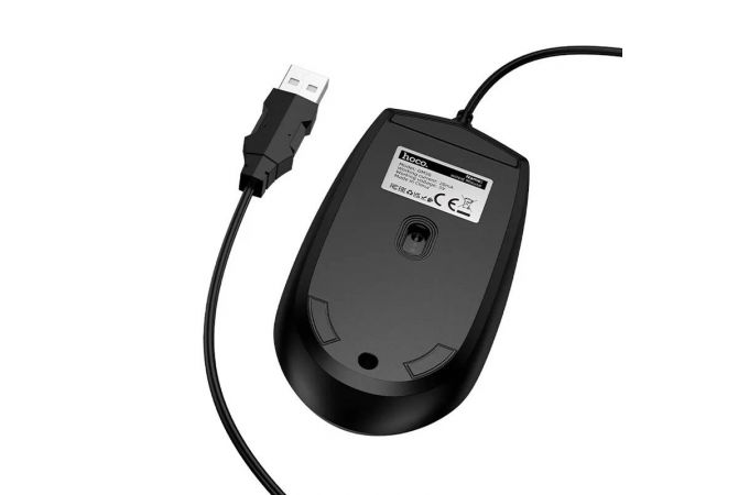 Мышь проводная HOCO GM50 League business wired mouse black