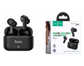 Наушники вакуумные беспроводные HOCO EQ35 Rhyme true wireless ANC+ENC six microphones noise reduction BT headset(App) (черный)