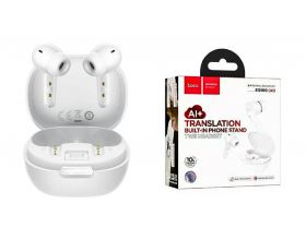 Наушники вакуумные беспроводные HOCO EQ100 Intelligent AI translation headset(App) (белый)