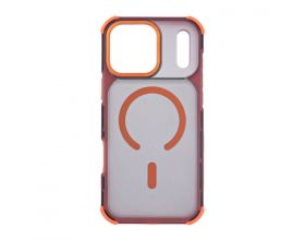 Чехол для iPhone 17 (6,3) Z-ONE защитный противоударный MagSafe (черно-оранжевый)